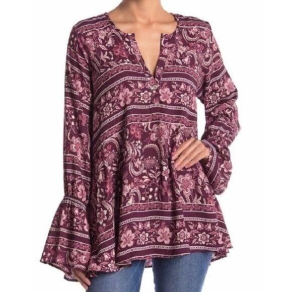Show Me Your Mumu Perveen‎ Pirate Tunic Top Printed - Picture 1 of 8